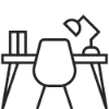 Study Table with chair